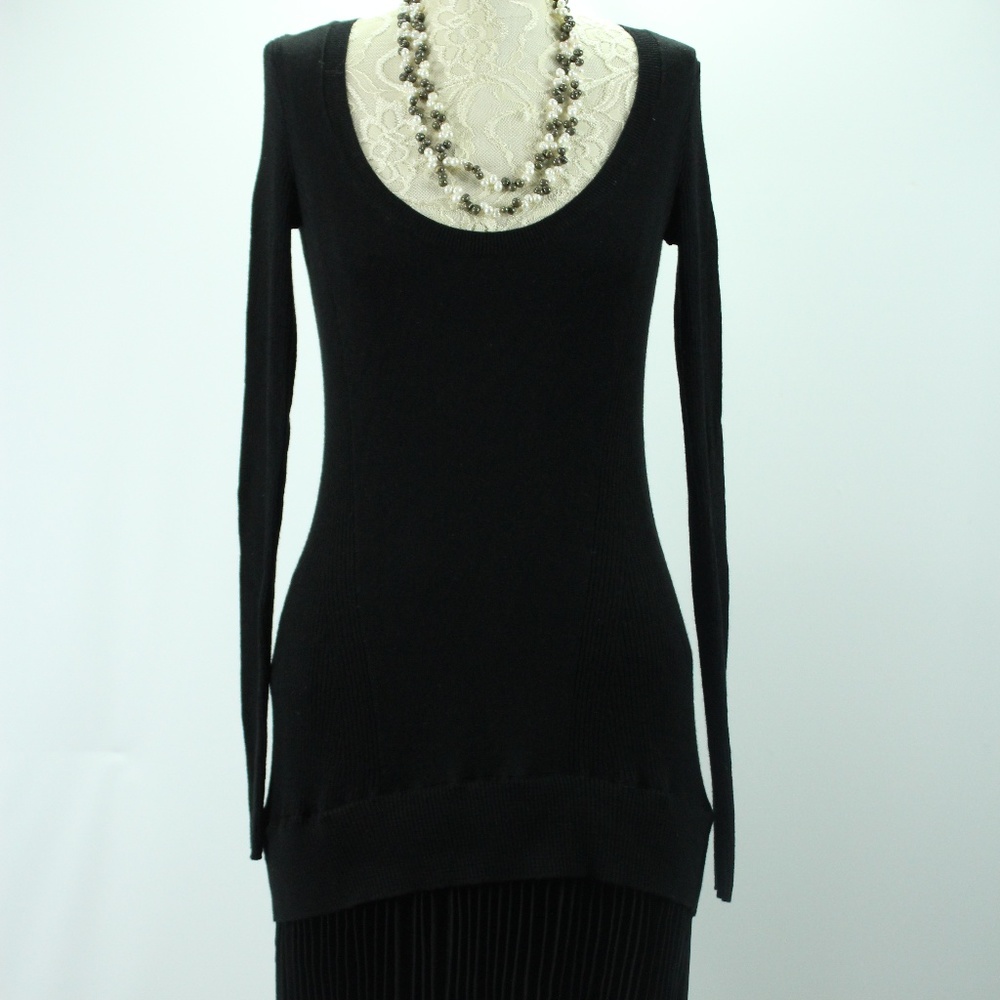VICTORIA SECRET Black Bodycon Sweaterdress XS